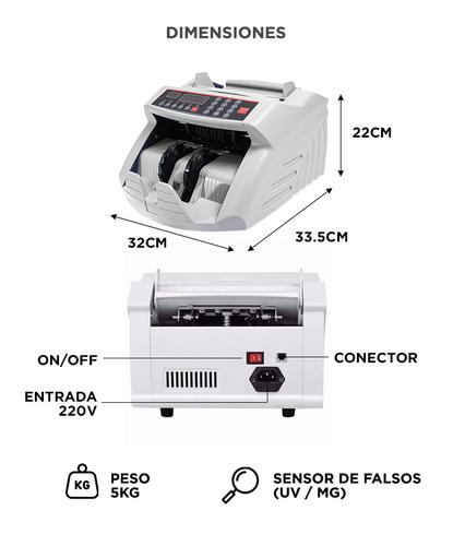 Contadora De Billetes Gadnic MC-01 Profesional 1000 BillMin Homologada Detecta Falsos - 5