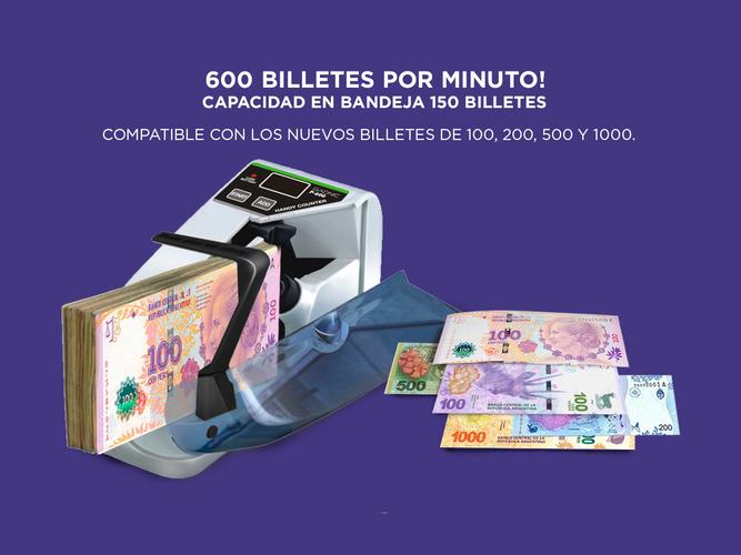 Contadora De Billetes Gadnic P-600 Mini Portátil 600 BillMin Función ADD Outlet - 2