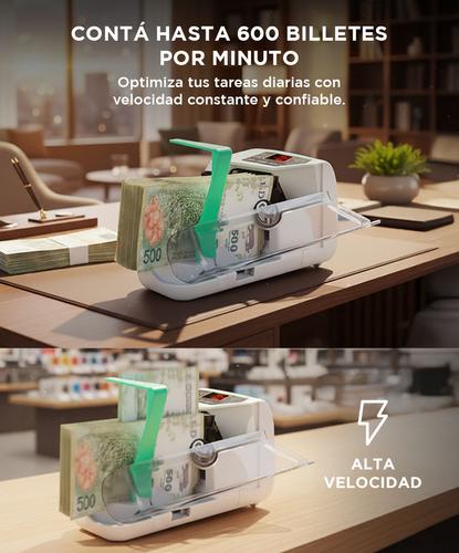 Contadora De Billetes Gadnic P-600 Mini Portátil 600 BillMin Función ADD Outlet - 2