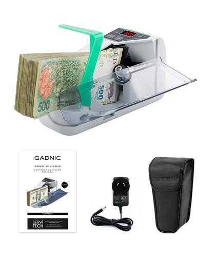 Contadora De Billetes Gadnic P-600 Mini Portátil 600 BillMin Función ADD - 6
