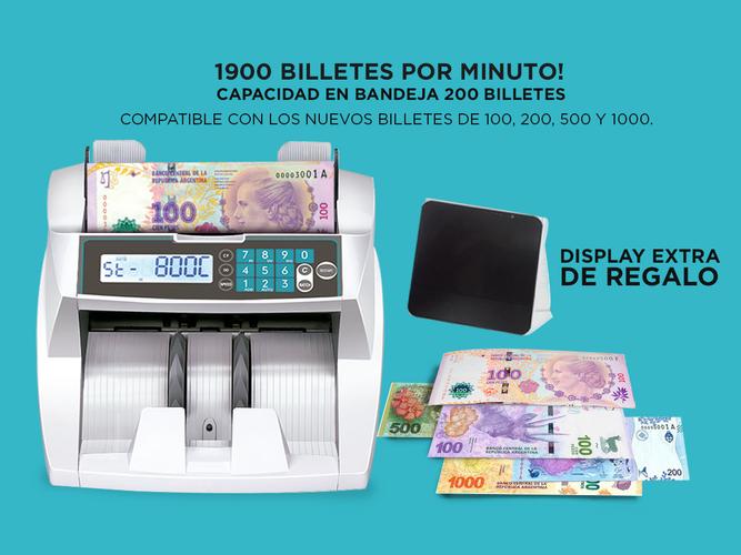 Contadora De Billetes Gadnic Profesional 1900 Bill/Min Homologada Detecta Falsos - 2
