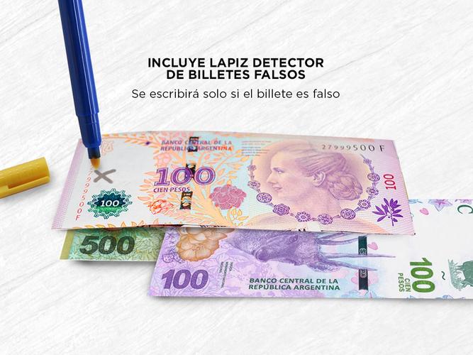 Contadora De Billetes Gadnic C-4200 Portable Homologada Doble Visor Detecta Falsos Usado - 5