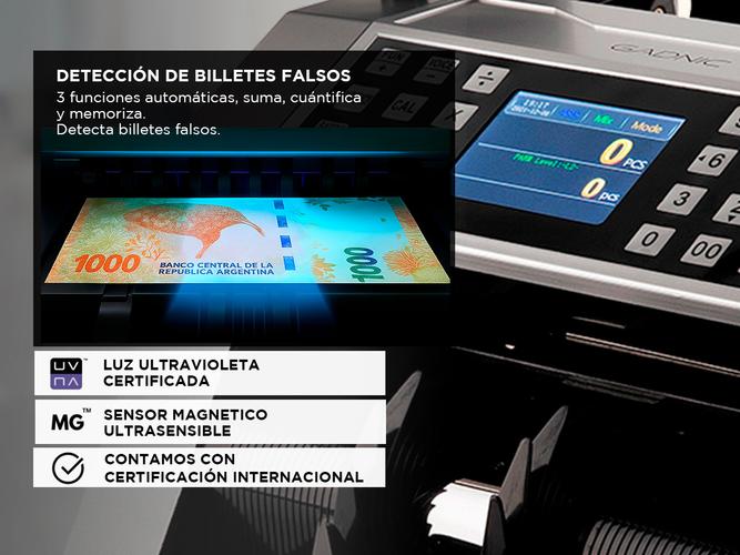 Contadora De Billetes Gadnic Profesional Homologada Calculadora Detecta Falsos - 3
