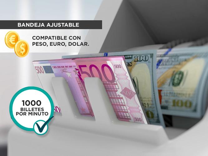 Contadora De Billetes Gadnic Profesional Homologada Calculadora Detecta Falsos - 4