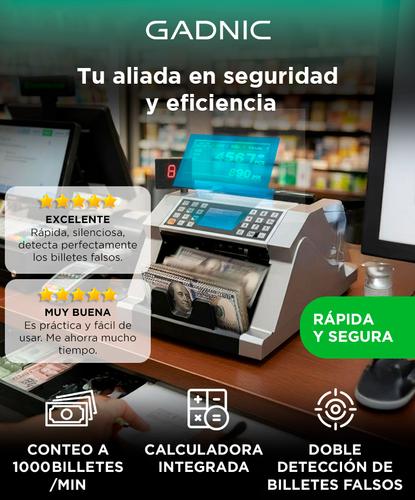 Contadora De Billetes Gadnic Profesional Homologada Calculadora Detecta Falsos - 1