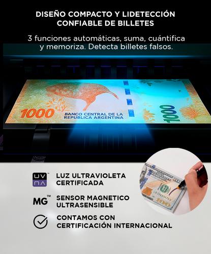 Contadora De Billetes Gadnic Profesional Homologada Calculadora Detecta Falsos - 3