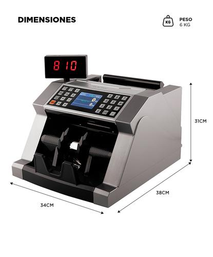 Contadora De Billetes Gadnic Profesional Homologada Calculadora Detecta Falsos - 5