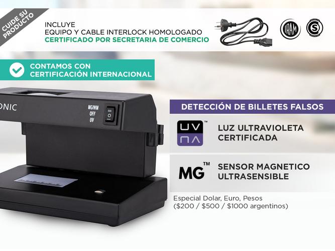Detector De Billetes Falsos UV Gadnic C-15 Homologado - 3