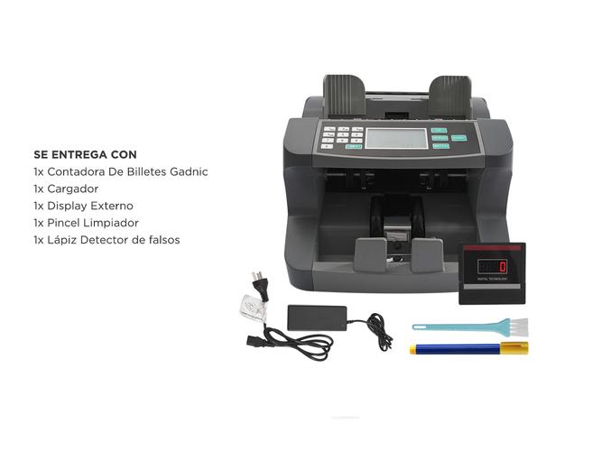 Contadora De Billetes Gadnic Detector Falsos LOTE - 6