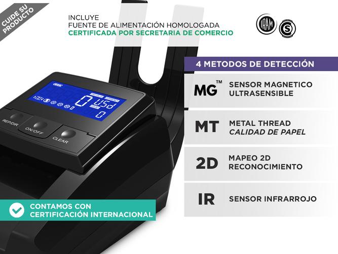 Detector De Billetes Falsos en 4 Orientaciones Dolares  - 3