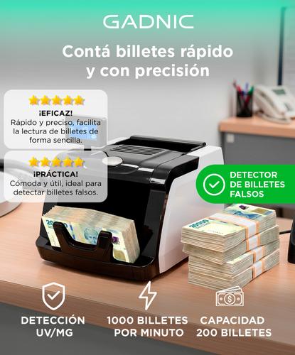 Contadora De Billetes Gadnic Detector Falsos Display Led - 1