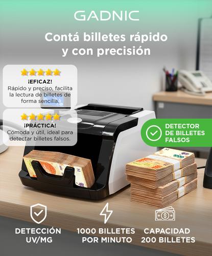 Contadora De Billetes Gadnic Detector Falsos Display Led - 1