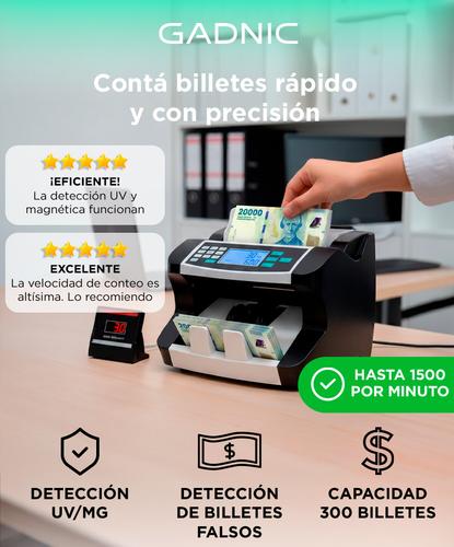 Contador De Billetes Gadnic MC-31 Profesional 1500 Billetes X Min - 1