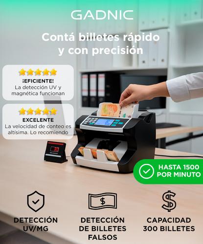 Contador De Billetes Gadnic MC-31 Profesional 1500 Billetes X Min Outlet - 1