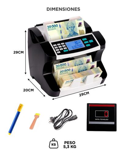 Contador De Billetes Gadnic MC-31 Profesional 1500 Billetes X Min - 5