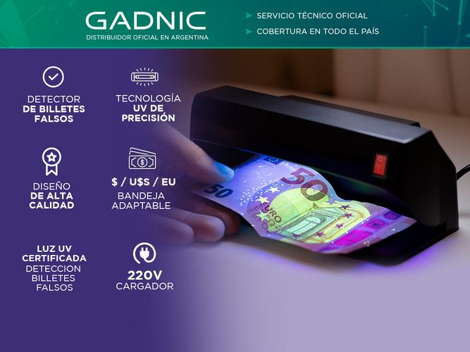 Detector de Billetes Gadnic Con Tecnología UV 4W - 1