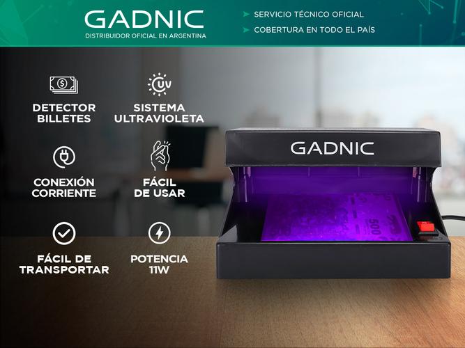 Detector de Billetes Falsos Gadnic Money35 Detección Ultravioleta Usado - 1