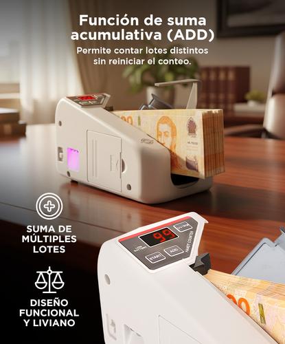 Contadora de Billetes Gadnic Portátil Detecta Billetes Falsos Usado - 3