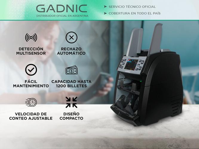 Contadora de Billetes Gadnic 1000min UV IR MG CIS Compacta - 1