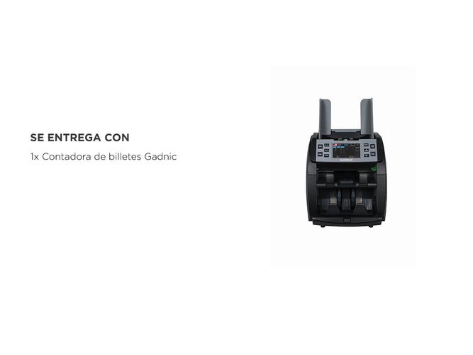 Contadora de Billetes Gadnic 1000min UV IR MG CIS Compacta - 5