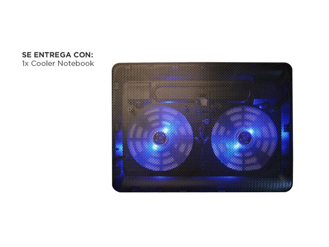 Cooler Notebook Gadnic Base Refrigerante Radiador Doble Ventilación - 6