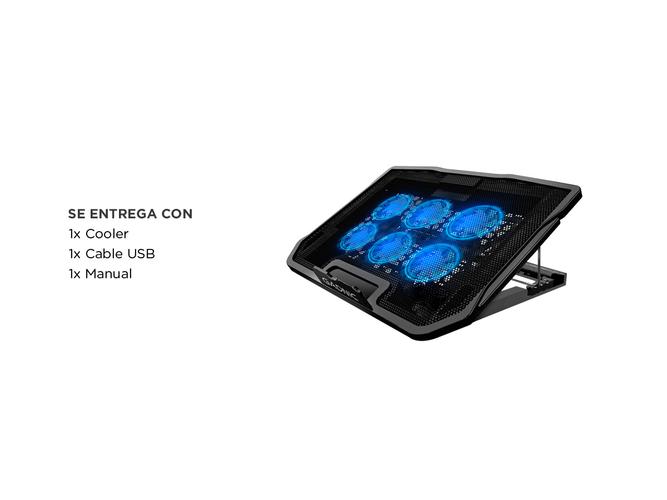 Cooler Refrigeración de Notebook Gadnic Radiador Séxtuple Ventilación - 5