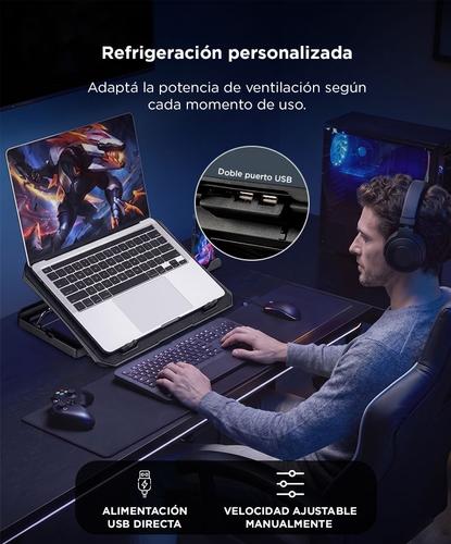 Cooler Refrigeración de Notebook Gadnic Radiador Cuadruple Ventilación Outlet - 4