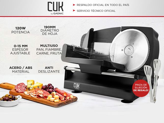 Cortadora de Fiambre Gadnic Slice Pro Cuchilla Reforzada 190mm 120w - 1
