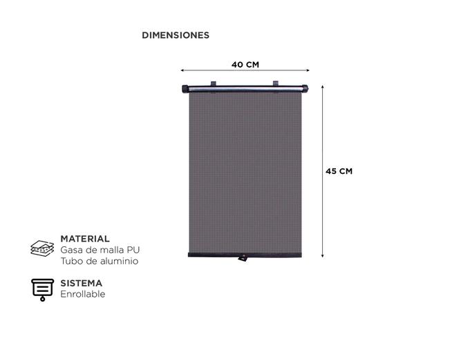 Cortinas Parasol Para Auto Roller Gadnic LAO01 Persiana Protector Solar - 3