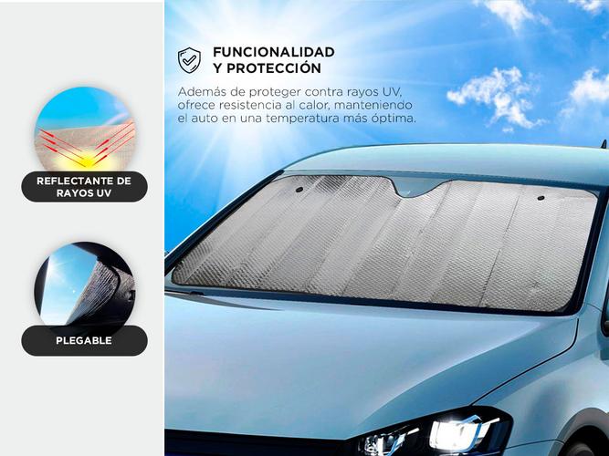 Cortina Parasol Metalizada Parabrisas Gadnic 70x140cm - 2