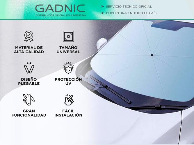 Parasol Tipo Paraguas Gadnic Protección Rayos UV Auto Camioneta SUV 78X140cm - 1