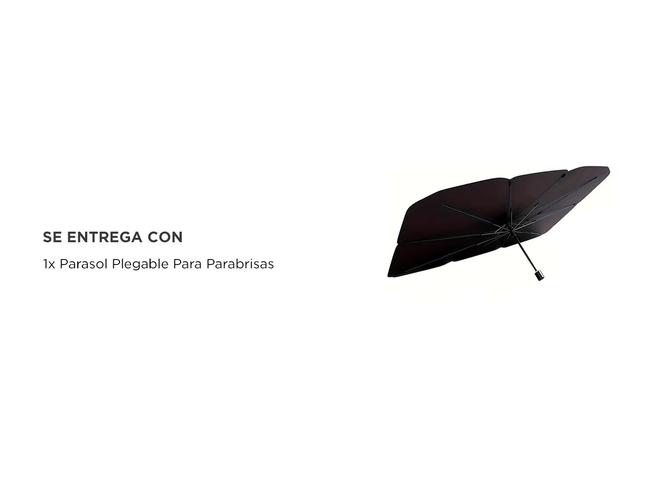 Parasol Tipo Paraguas Gadnic Protección Rayos UV Auto Camioneta SUV 78X140cm - 4