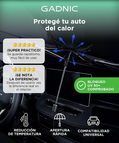 Parasol Tipo Paraguas Gadnic Protección Rayos UV Auto Camioneta SUV 78X140cm - 1