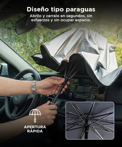 Parasol Tipo Paraguas Gadnic Protección Rayos UV Auto Camioneta SUV 78X140cm - 3