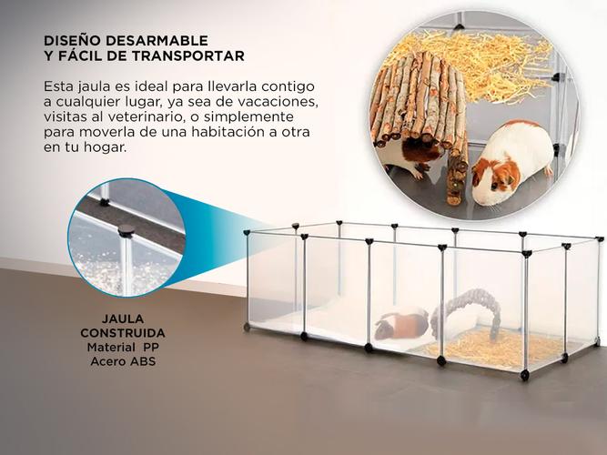 Corral para Pequeñas Mascotas Gadnic CR2 Montable Desarmable - 3