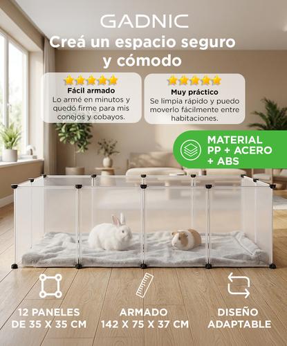 Corral para Pequeñas Mascotas Gadnic CR2 Montable Desarmable - 1