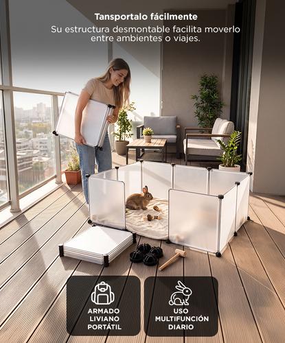Corral para Pequeñas Mascotas Gadnic CR2 Montable Desarmable - 4