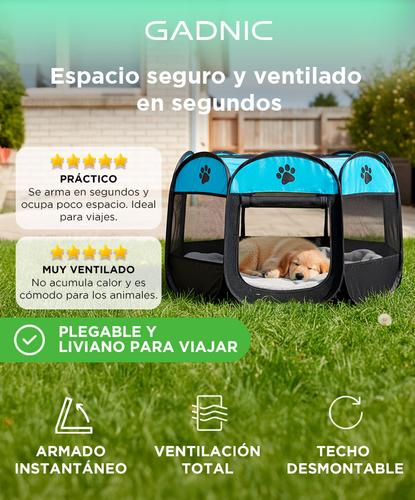 Corral Plegable Para Mascotas Gadnic Portátil Corralito  - 1