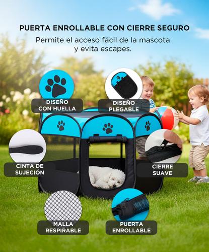 Corral Plegable Para Mascotas Gadnic Portátil Corralito  - 3