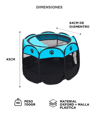 Corral Plegable Para Mascotas Gadnic Portátil Corralito  - 4