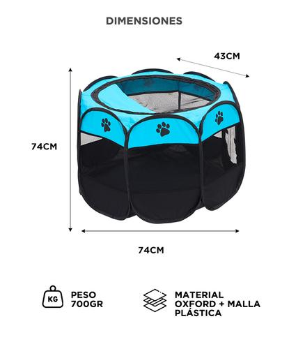 Corral Plegable Para Mascotas Gadnic Portátil Corralito  - 4