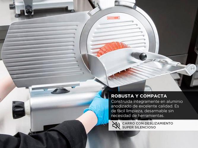 Cortadora de Fiambre Dynam-h Systel CF300 300mm Aluminio Fiambreria Almacen - 3