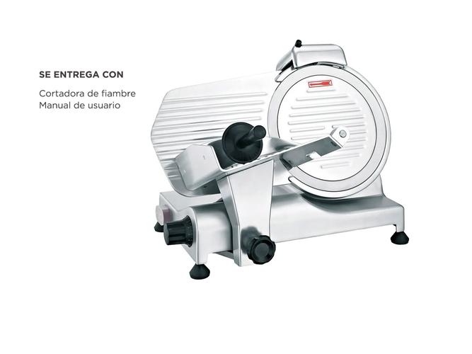 Cortadora de Fiambre Moretti Duecento 50 Cuchilla teflonada de 250mm  - 4