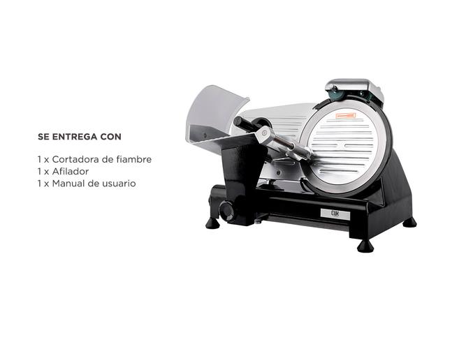 Cortadora de Fiambre Cuk Ottanta Cuchilla Acero Inoxidable 220mm - 6