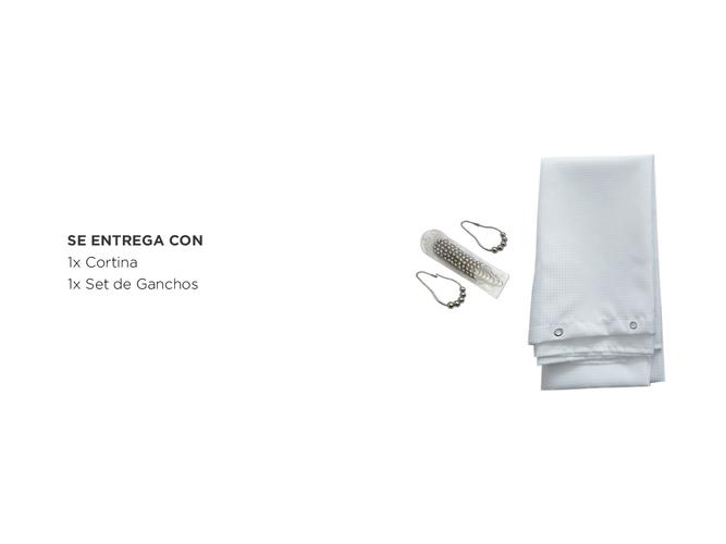 Cortina De Baño Gadnic Bagno1 Tela Impermeable - 4