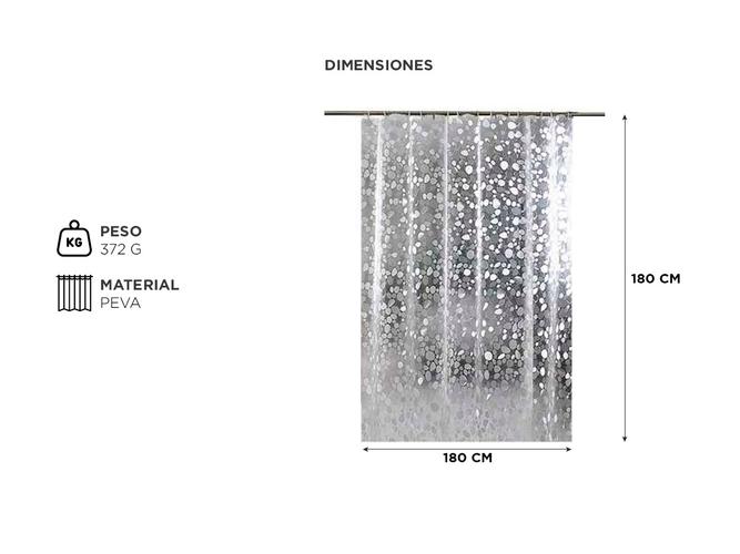 Cortina De Baño Ducha Gadnic Bagno3 Impermeable con Diseño - 3