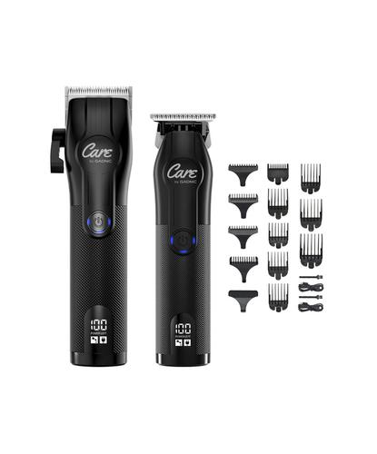 Kit Cortadora + Trimmer Care By Gadnic Cuchillas Acero Inoxidable Carga USB Barbería Profesional  - 6