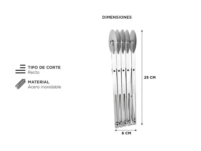 Cortador De Masa de 5 Ruedas Gadnic Cut1 Multifuncional - 4