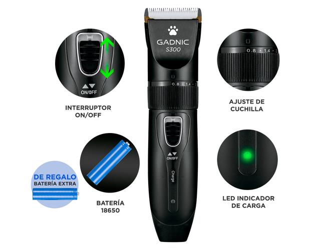 Máquina De Cortar Pelo Para Perros Gadnic S300 Regulable - 4