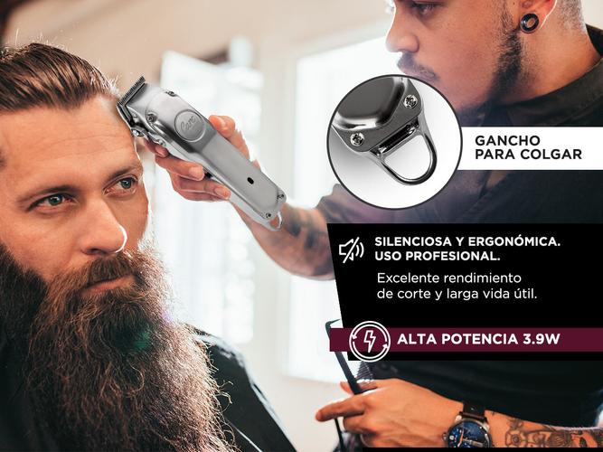 Máquina de Cortar Pelo Gadnic S3000 Acero Inoxidable Uso Profesional Recargable Usado - 2